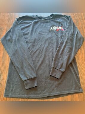 Los Remos Restaurant Beach Club Boqueron Puerto Rico Black Long Sleeve Shirt M